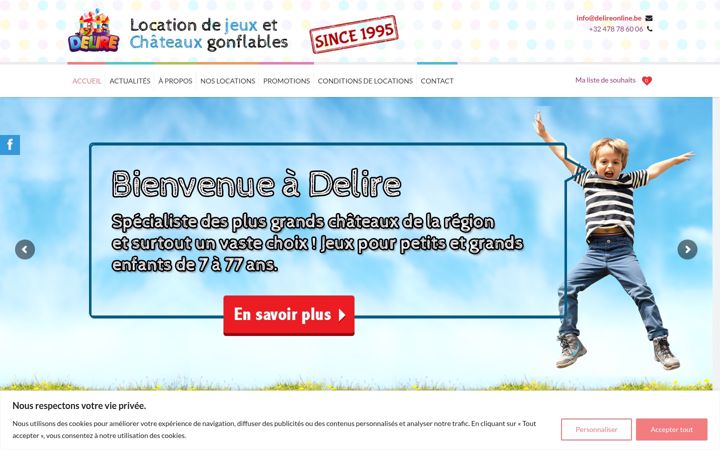 Screenshot of delireonline.be