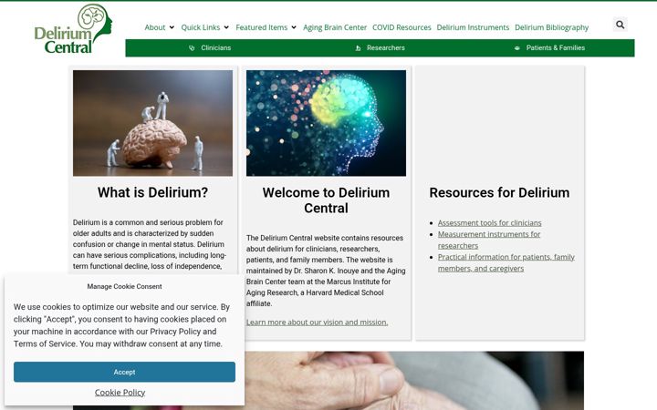 Screenshot ta' deliriumcentral.org