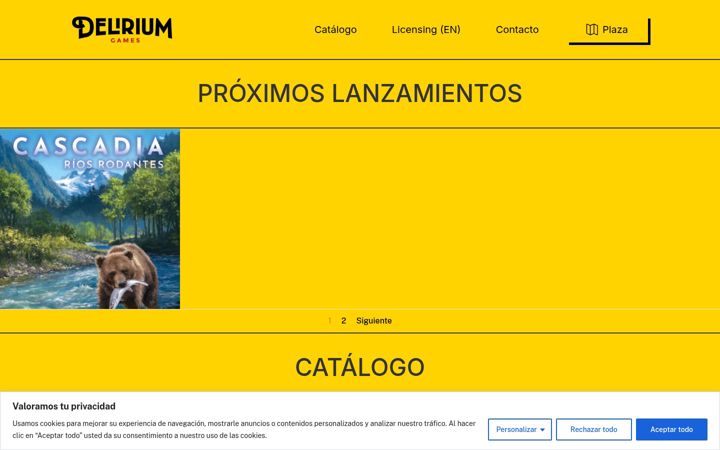 Screenshot of deliriumeditorial.com
