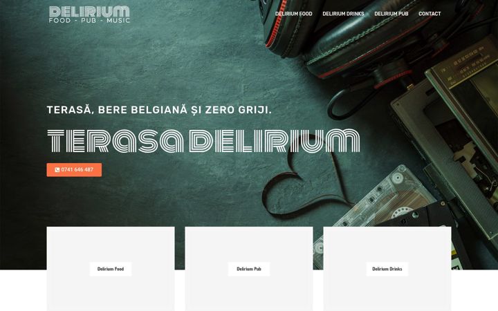 Screenshot του deliriumpub.ro