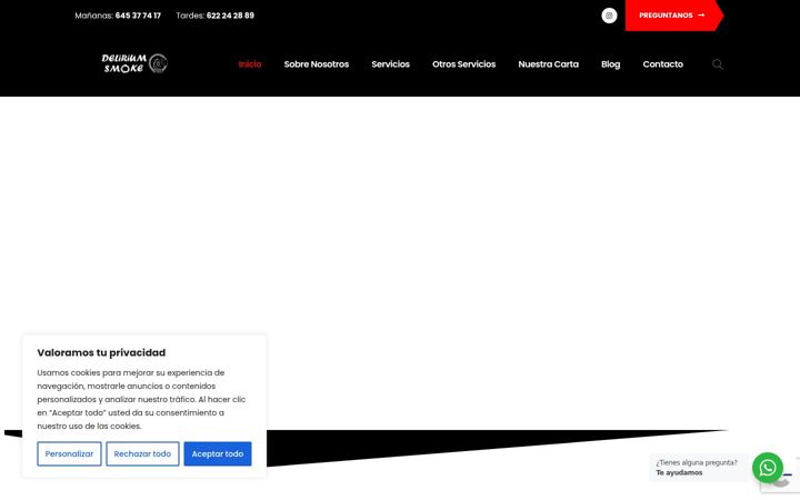Screenshot of deliriumsmoke.com
