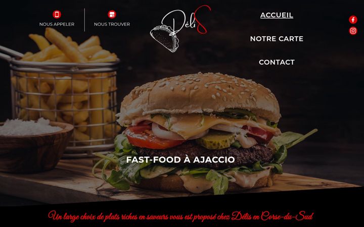 Screenshot of delis-ajaccio.fr