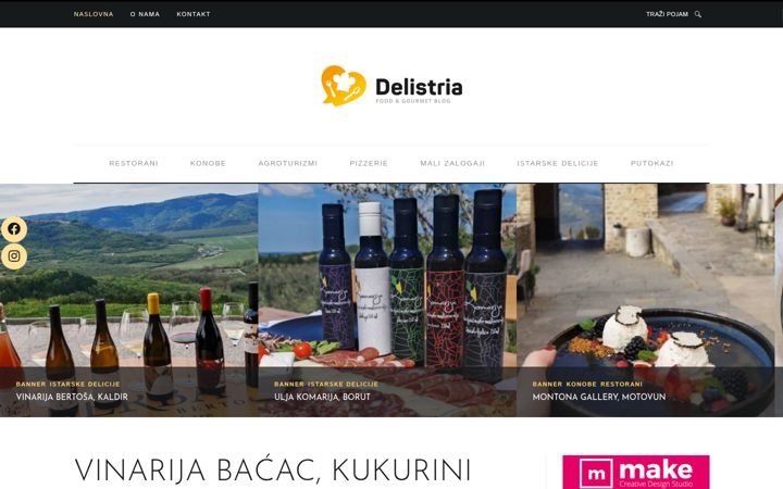 Screenshot of delistria.com