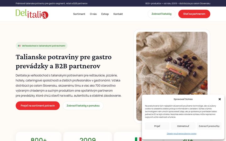 Screenshot of delitalia.sk