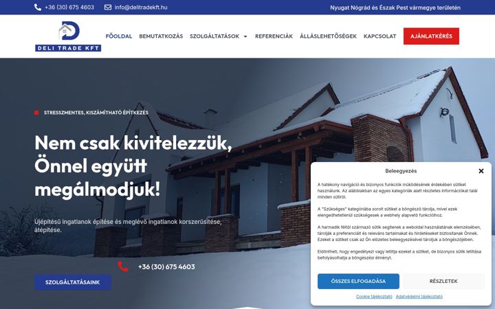Zrzut ekranu delitradekft.hu
