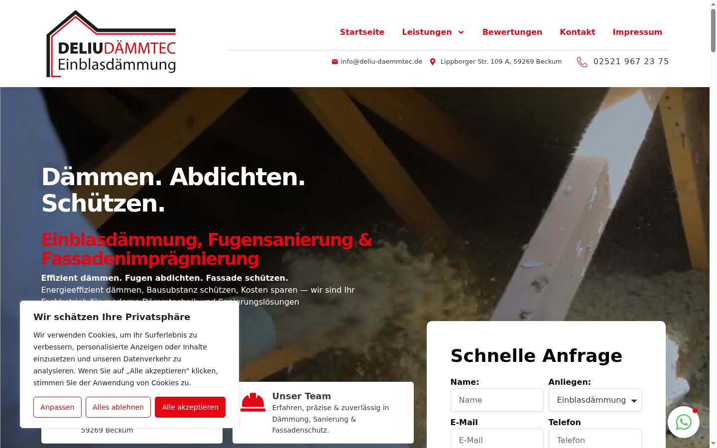 Screenshot tal-banner tal-kunsens muri qabel kwalunkwe interazzjoni