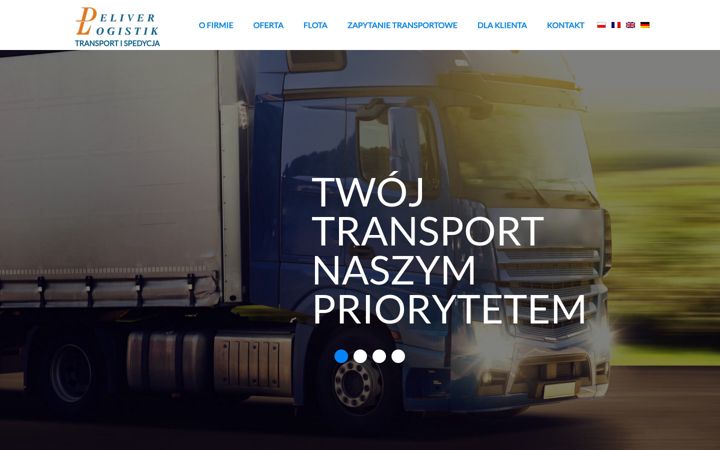 Captură de ecran a deliverlogistik.pl