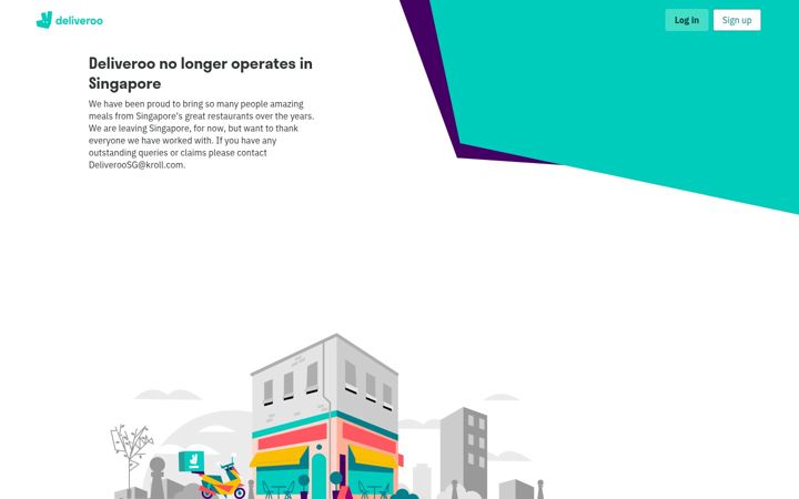 Screenshot of deliveroo.com.sg