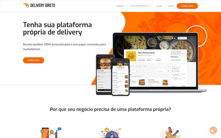 Screenshot of deliverydireto.com.br