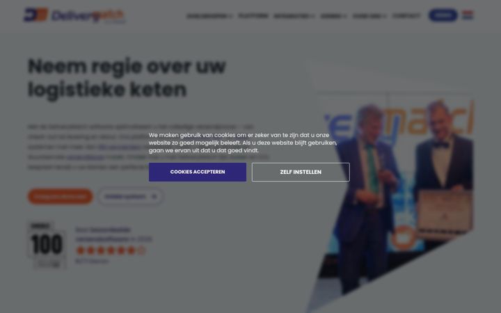 Screenshot of deliverymatch.eu