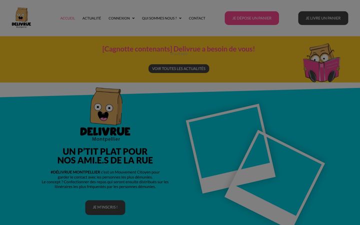 Screenshot of delivrue.fr