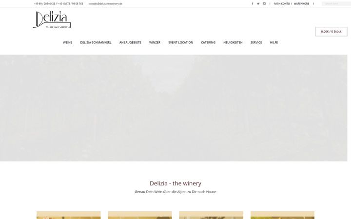 Screenshot of delizia-thewinery.de
