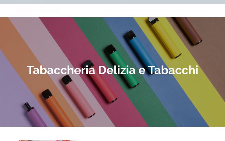 Skærmbillede af deliziaetabacchi.it