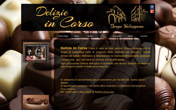 Screenshot von delizieincorso.it