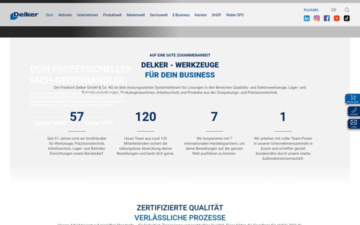 Screenshot ta' delker.com