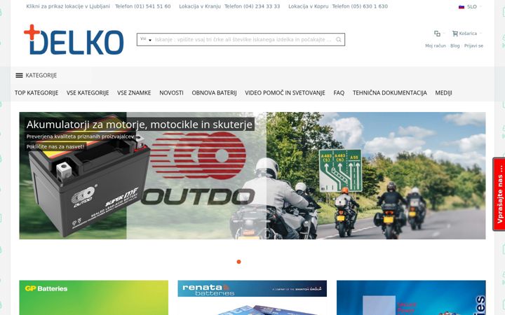 Screenshot of delko.si