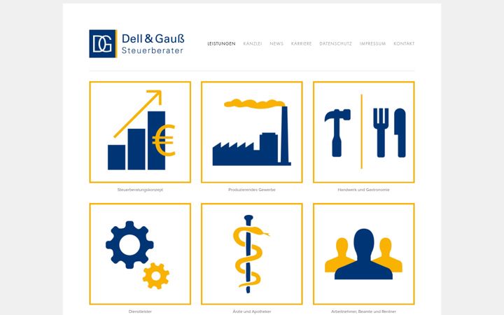 Screenshot of dell-gauss.de