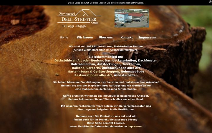 Screenshot of dell-striffler.de