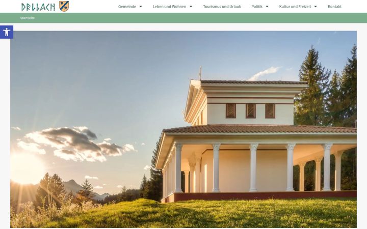 Screenshot of dellach.at