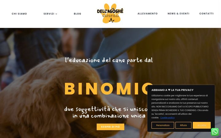Screenshot von dellagoghe.it