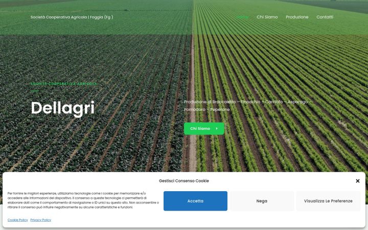 Screenshot of dellagri.it