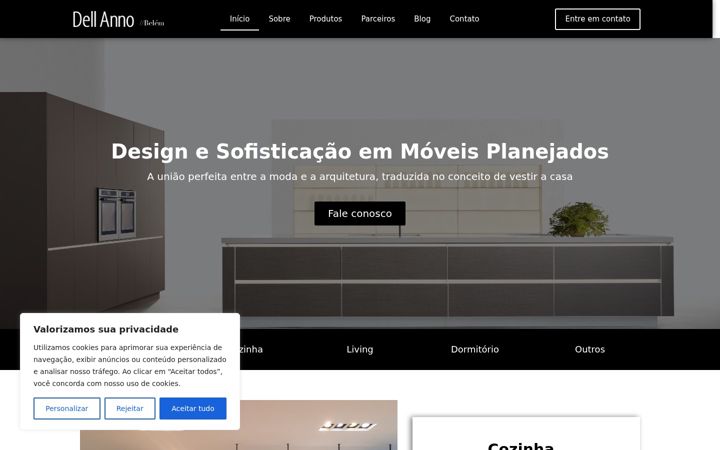 Screenshot stránky dellannobelem.com.br