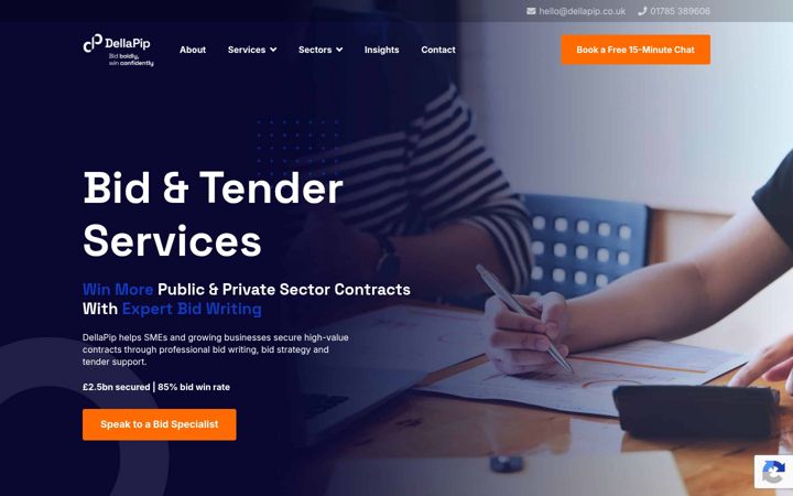 Screenshot of dellapip.co.uk