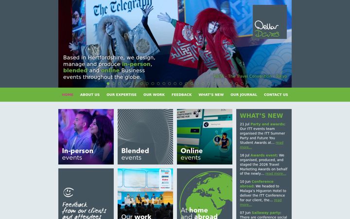 Screenshot of dellardavies.com