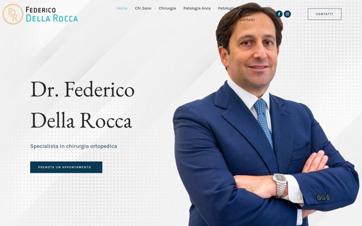 Screenshot of dellaroccaortopedico.it