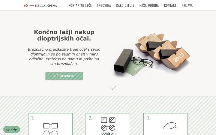 Screenshot von dellaspina.si