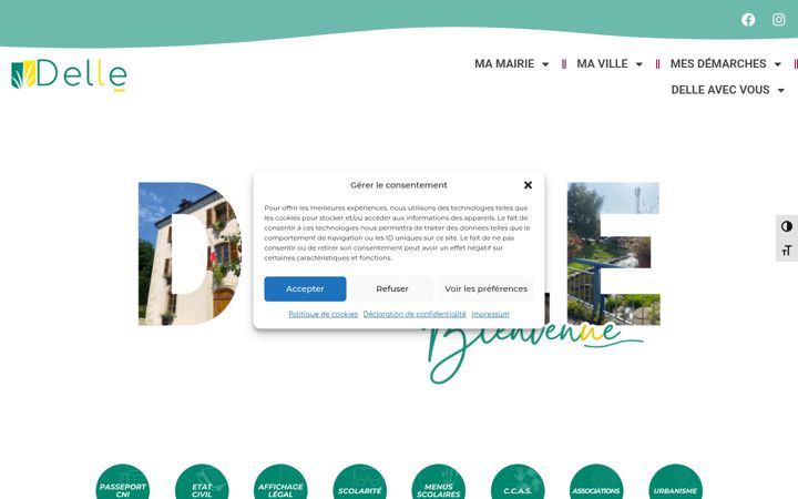 Screenshot of delle.fr