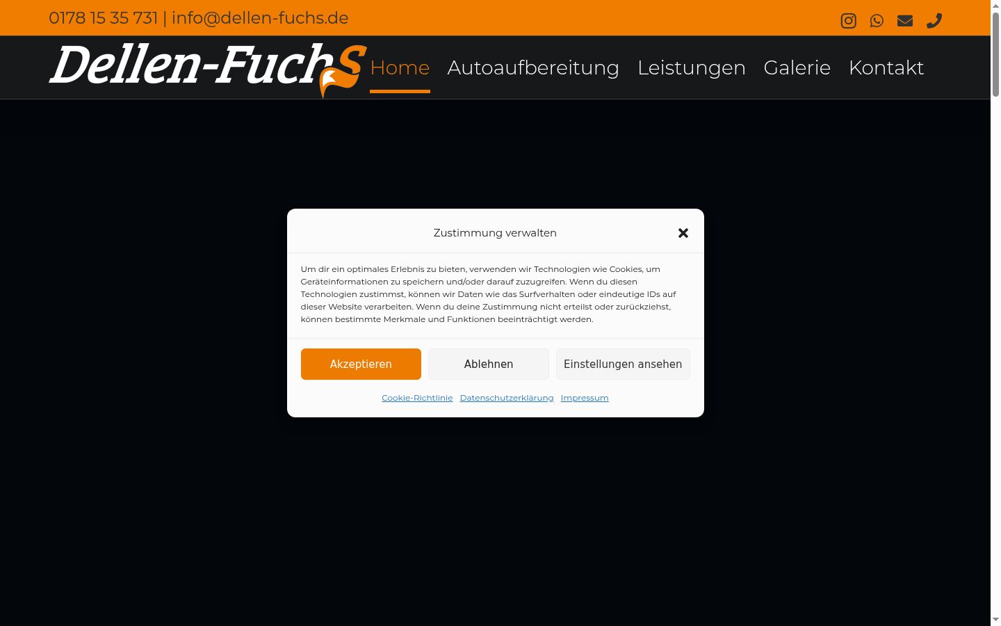 Sutikimo reklamjuostės, rodytos prieš bet kokią sąveiką, ekrano kopija