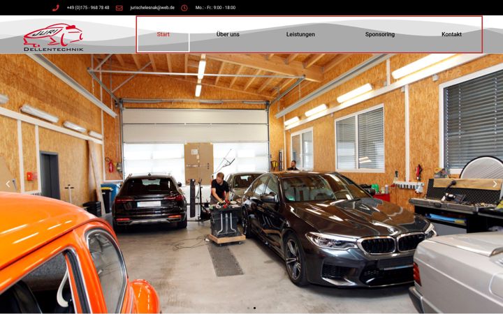 Screenshot of dellentechnik-juri.de