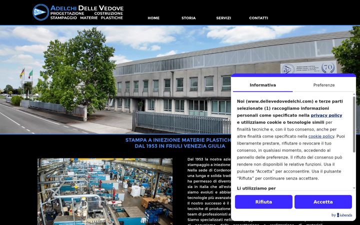 Screenshot of dellevedoveadelchi.com