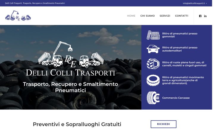 Zrzut ekranu dellicollitrasporti.it
