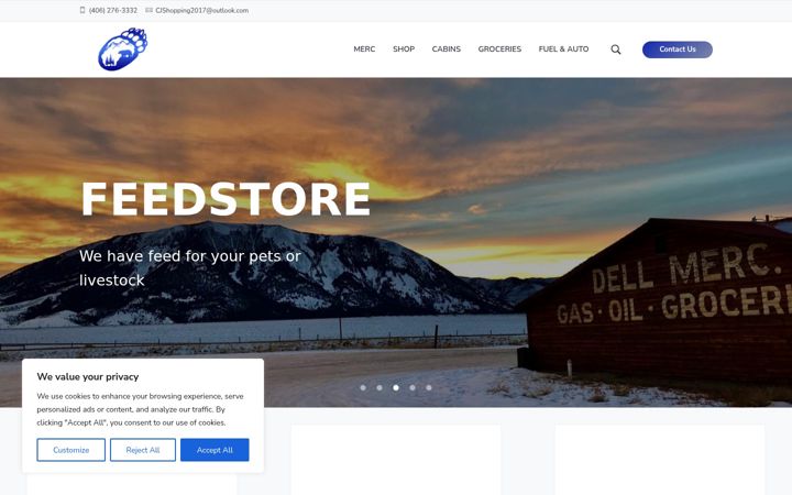 Screenshot of dellmerc.com