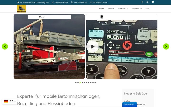 Screenshot of dellschau.eu
