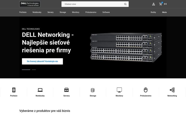 Screenshot of delltechnologies.sk