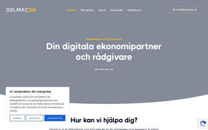 Screenshot of delmacon.se