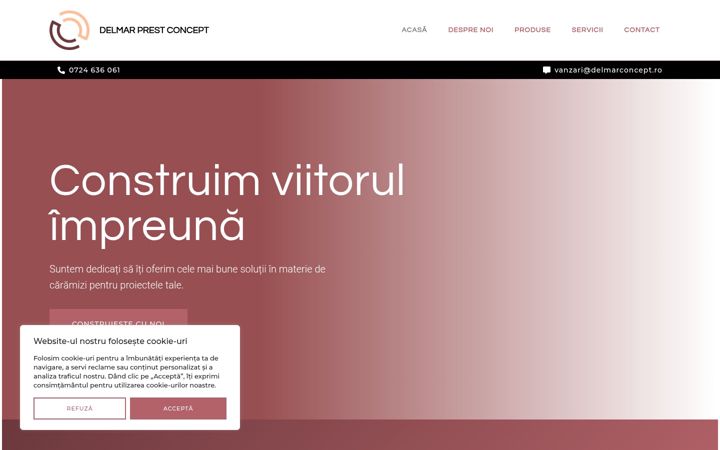 Screenshot του delmarconcept.ro
