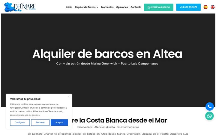 Screenshot of delmarecharter.com