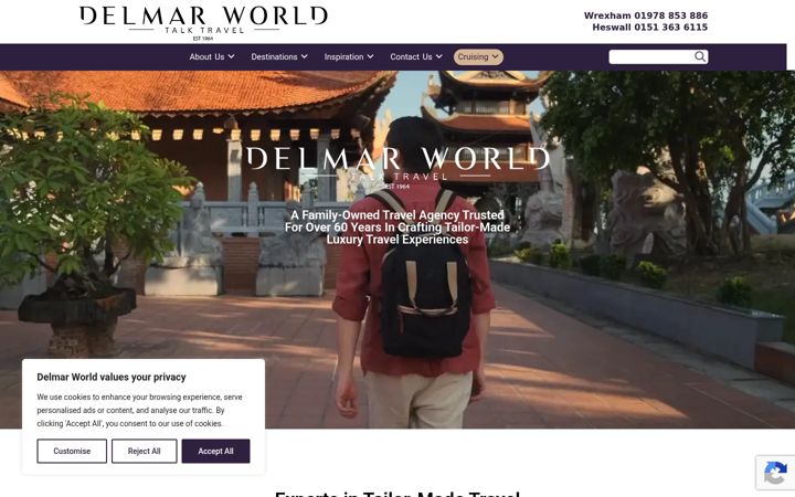 Screenshot of delmarworld.com