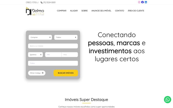 Екранна снимка на delmoimoveis.com.br