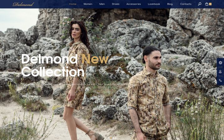 Screenshot of delmondclothing.com