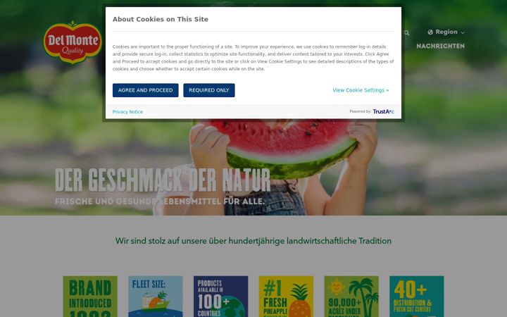 Screenshot of delmonteeurope.de
