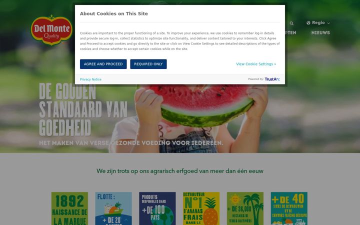 Screenshot van delmonteeurope.nl