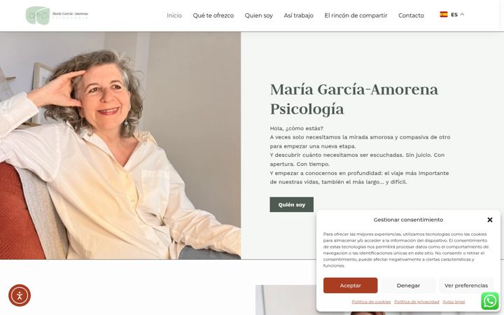 Screenshot of delmoralpsicologia.net