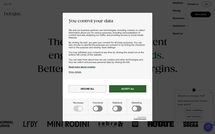 Screenshot of delogue.com