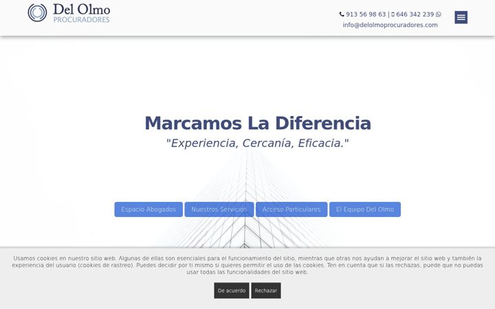 Screenshot of delolmoprocuradores.com
