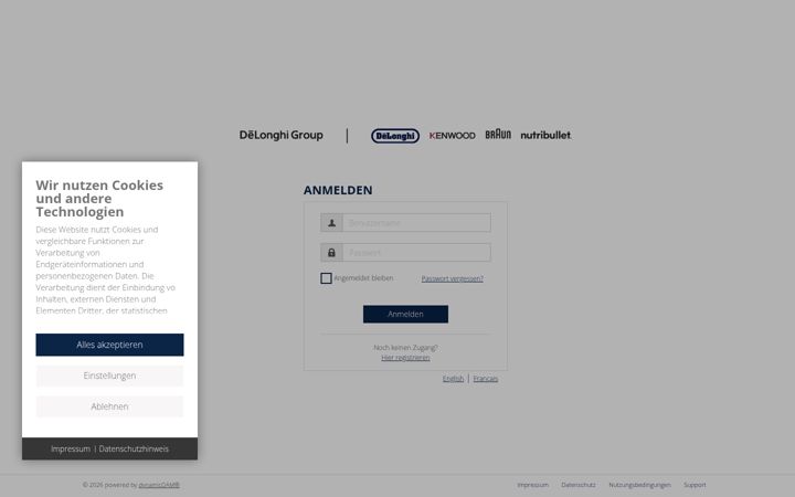 Screenshot of delonghimedia.com